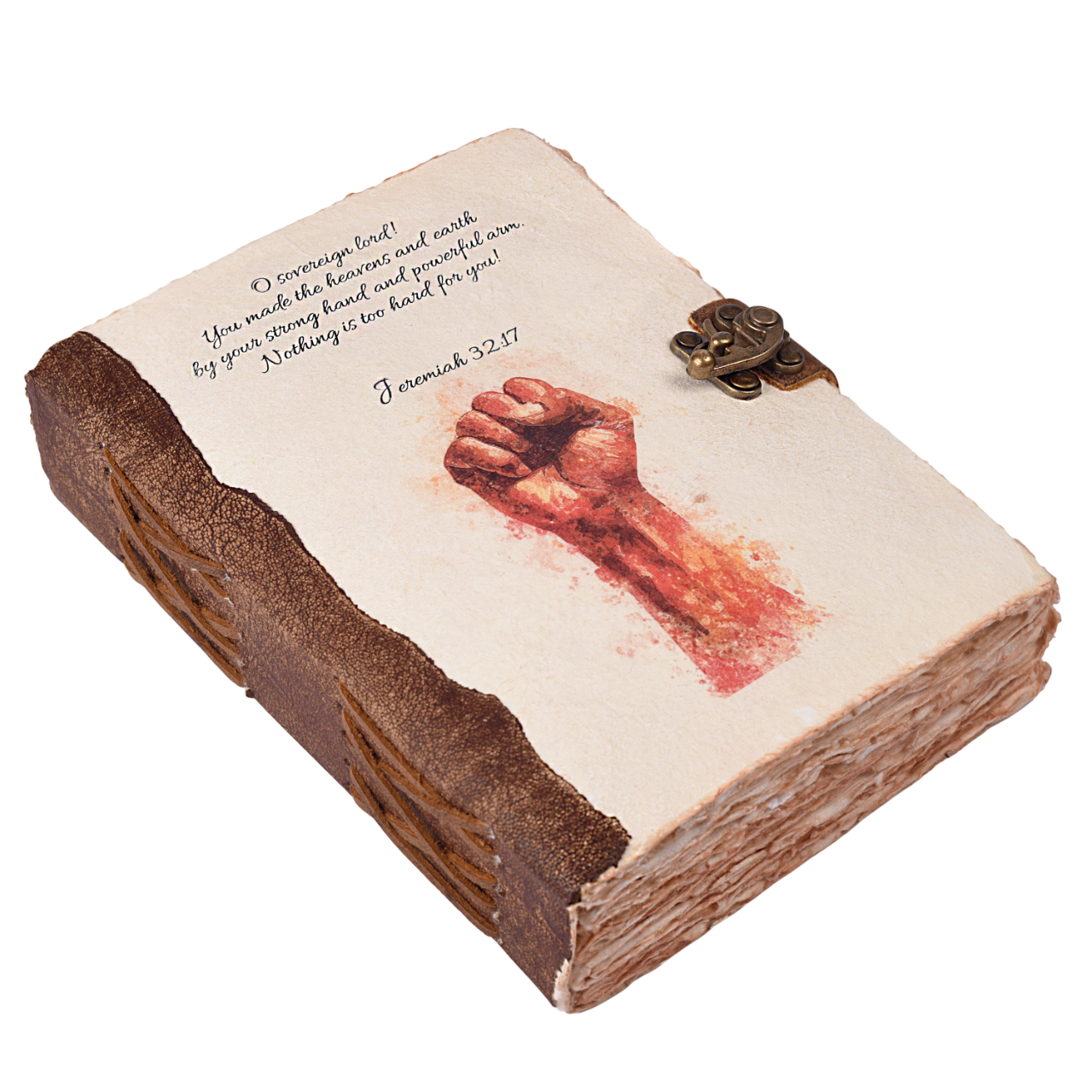 Jeremiah 32:17 Leather Journal