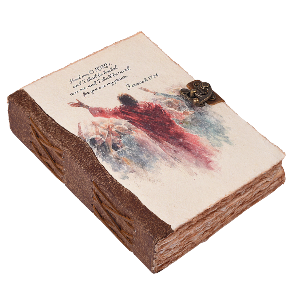 Jeremiah 17:14 Leather Journal