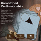 Leather Village black textured art watercolor paper sheets