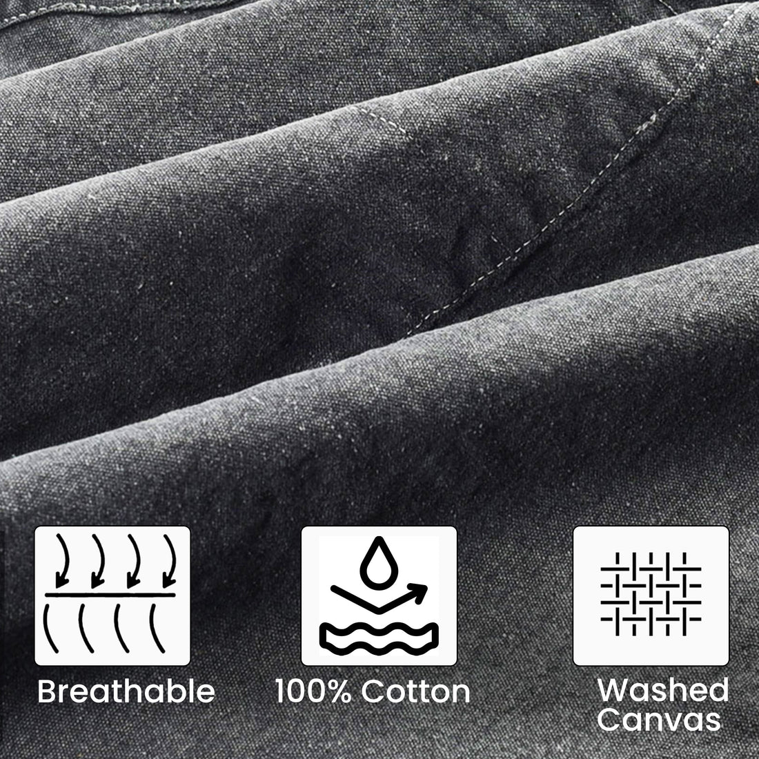 Chef Aprons for Men Women with Large Pockets, Cotton Canvas Cross Back Adjustable Work Apron, Size M to XXL