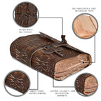 Gothic Journal- Brown Leather Village