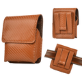 Leather Village tan genuine leather phone pouch holster bag