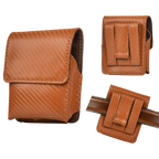 Leather Village tan genuine leather phone pouch holster bag