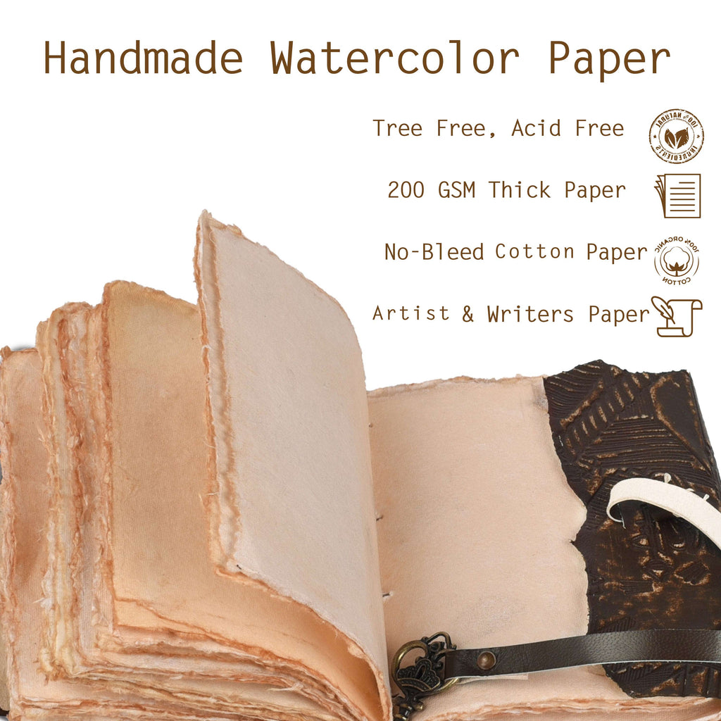 Gothic Journal- Brown Leather Village