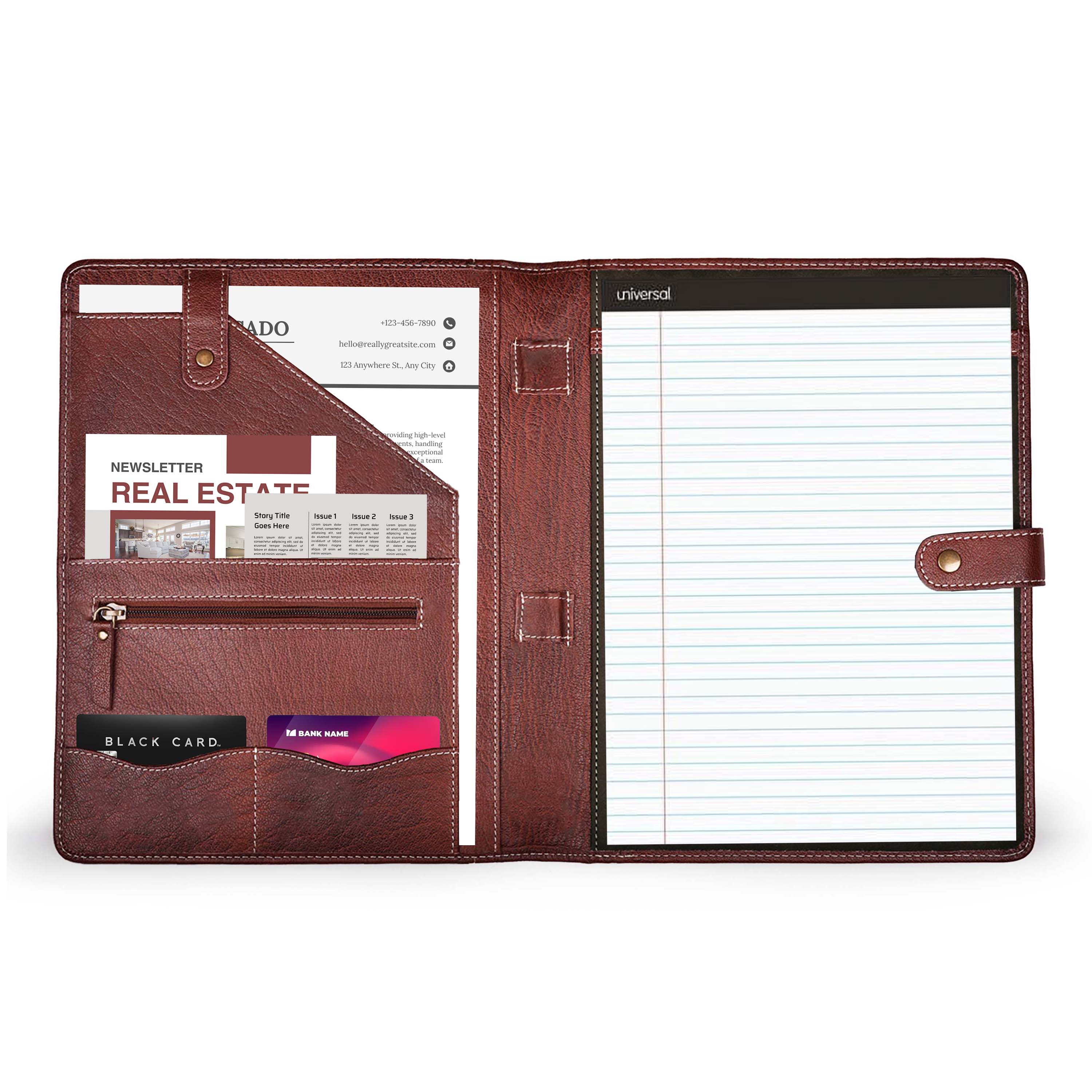 Leather Portfolio & Binder Leather Portfolio for Men and Women, Leather Padfolio, Leather Folder, Portfolio Binder, Business Portfolio Men and Women