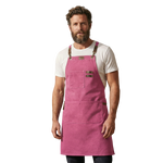 Canvas Cross-Back Work Apron for Men - Pink