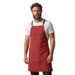 Canvas Cross-Back Work Apron for Men - Red