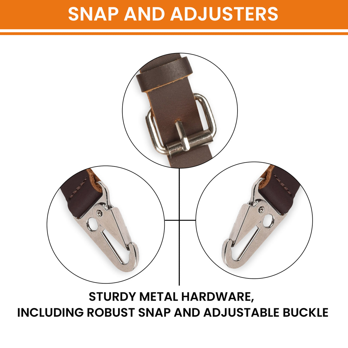 Leather Suspenders for Men & Women Adjustable Y-Back Braces with Snaps Vintage Classic Style for Any Occasion