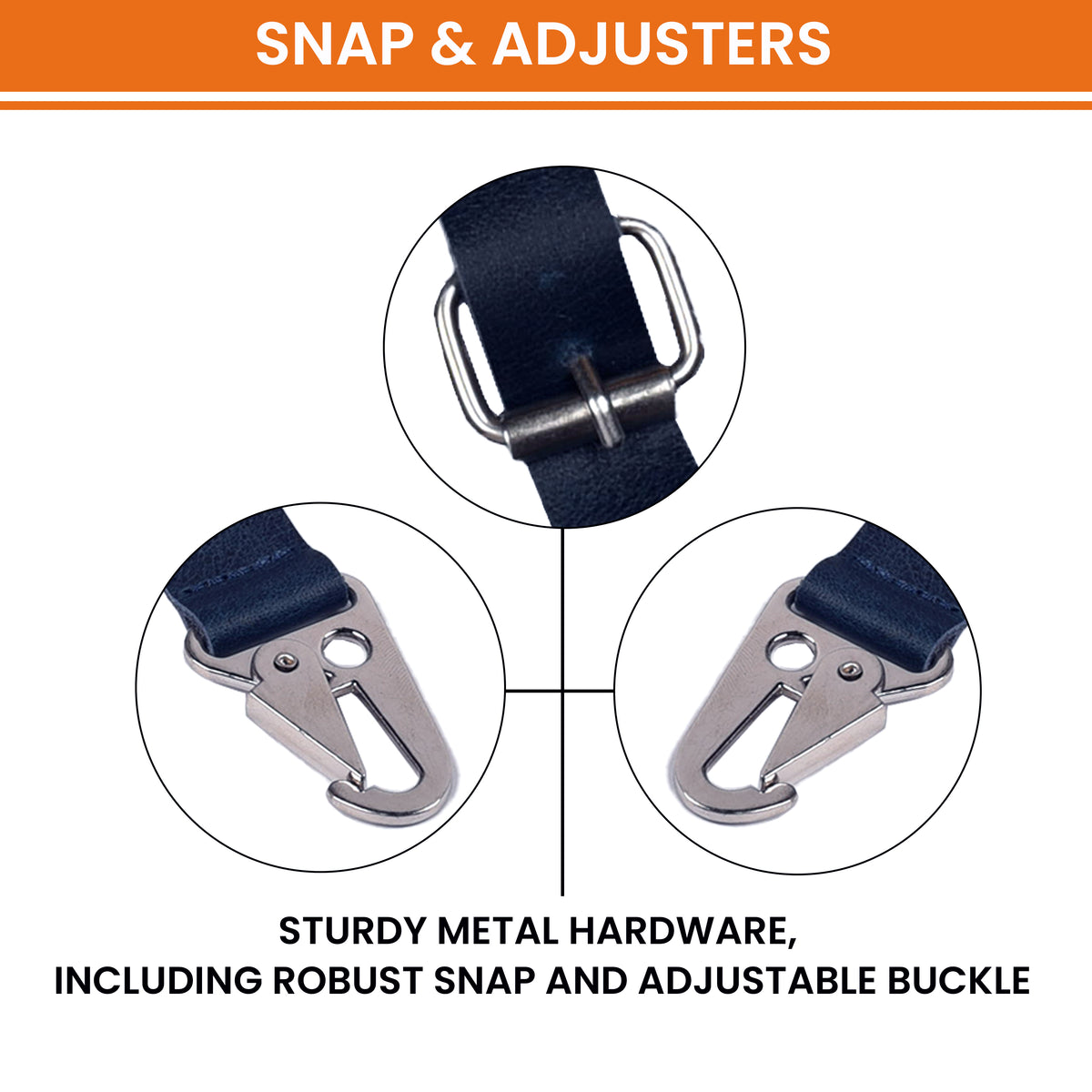 Leather Suspenders for Men & Women Adjustable Y-Back Braces with Snaps Vintage Classic Style for Any Occasion