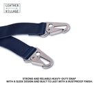 Leather Suspenders for Men & Women Adjustable Y-Back Braces with Snaps Vintage Classic Style for Any Occasion Leather Village