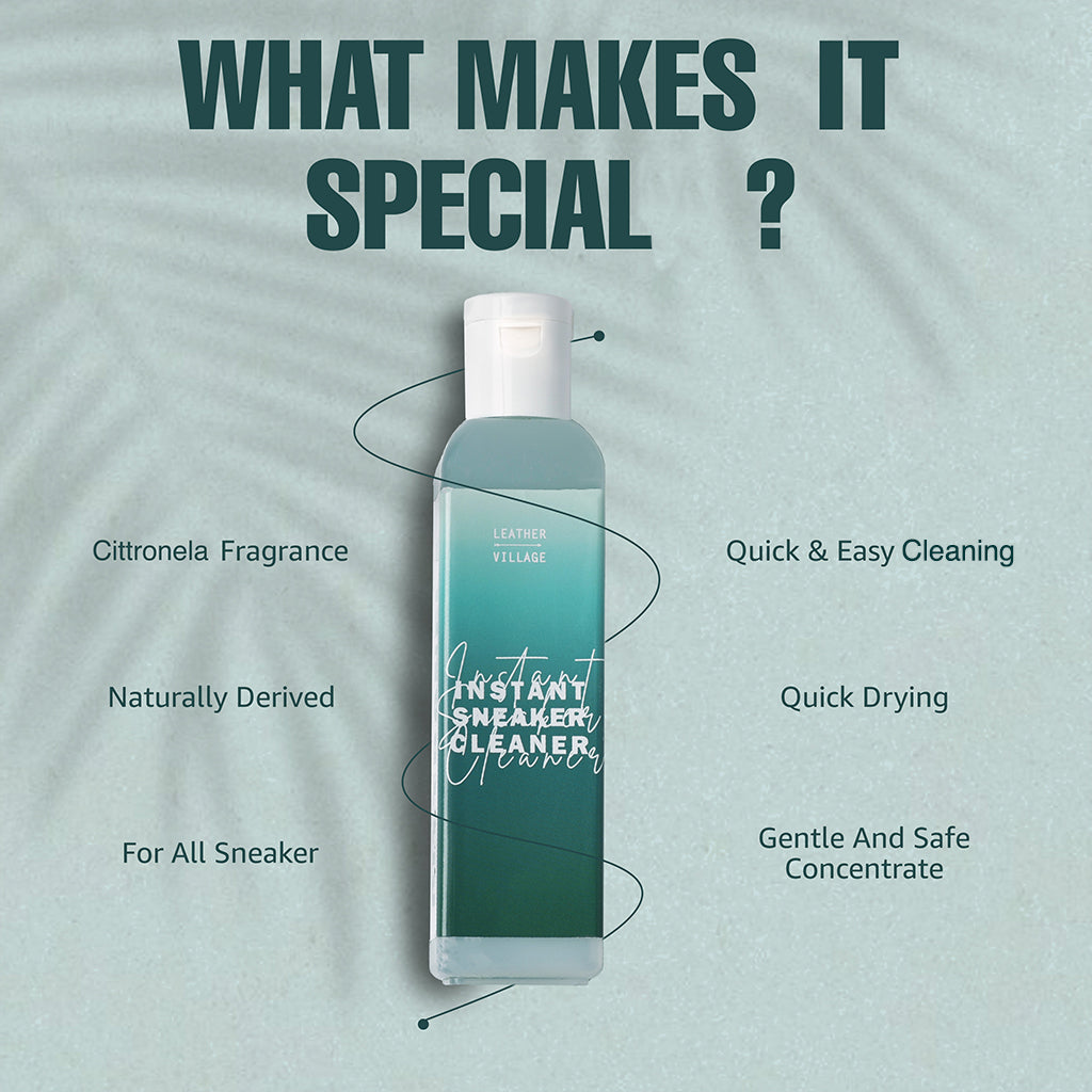 Shoe Cleaner Kit with Brush - Turquiose Leather Village