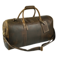 Leather Village leather travel duffel bag for luggage