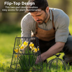 Heavy-Duty Chicken Wire Plant Cloches - Pack of 6 Leather Village