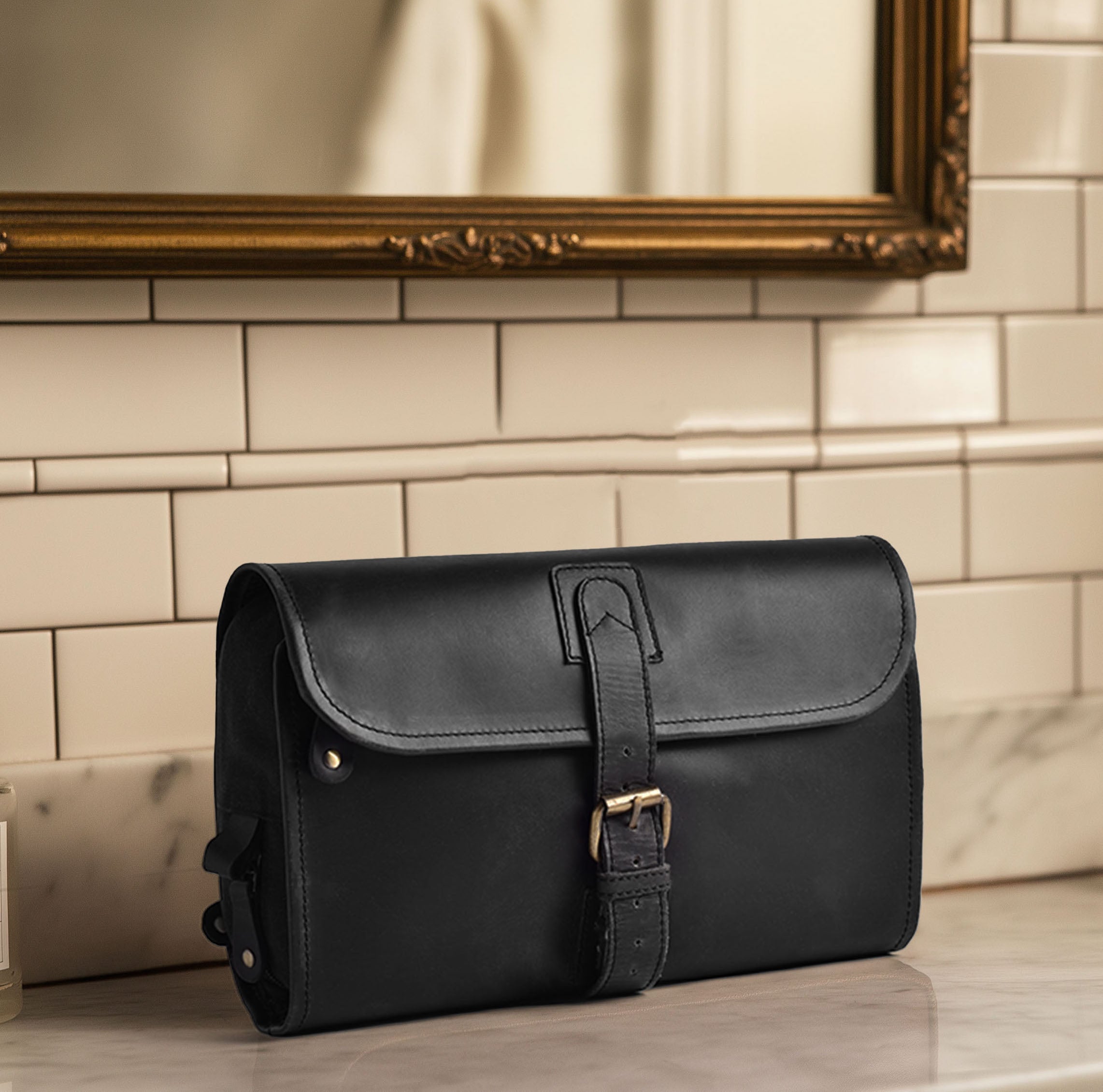 Hanging Toiletry Bag for Travel - Black