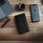 Leather Phone Belt Pouch - Black Leather Village