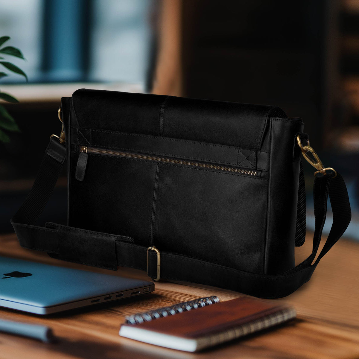Vintage Handmade Leather Satchel Bag- 15.5 Inch Laptop Messenger Bag, Briefcase Shoulder Bag for Men & Women