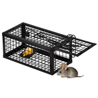 Rat Traps Humane Live Mouse Vole Chipmunk Trap Cage - (Black) Leather Village