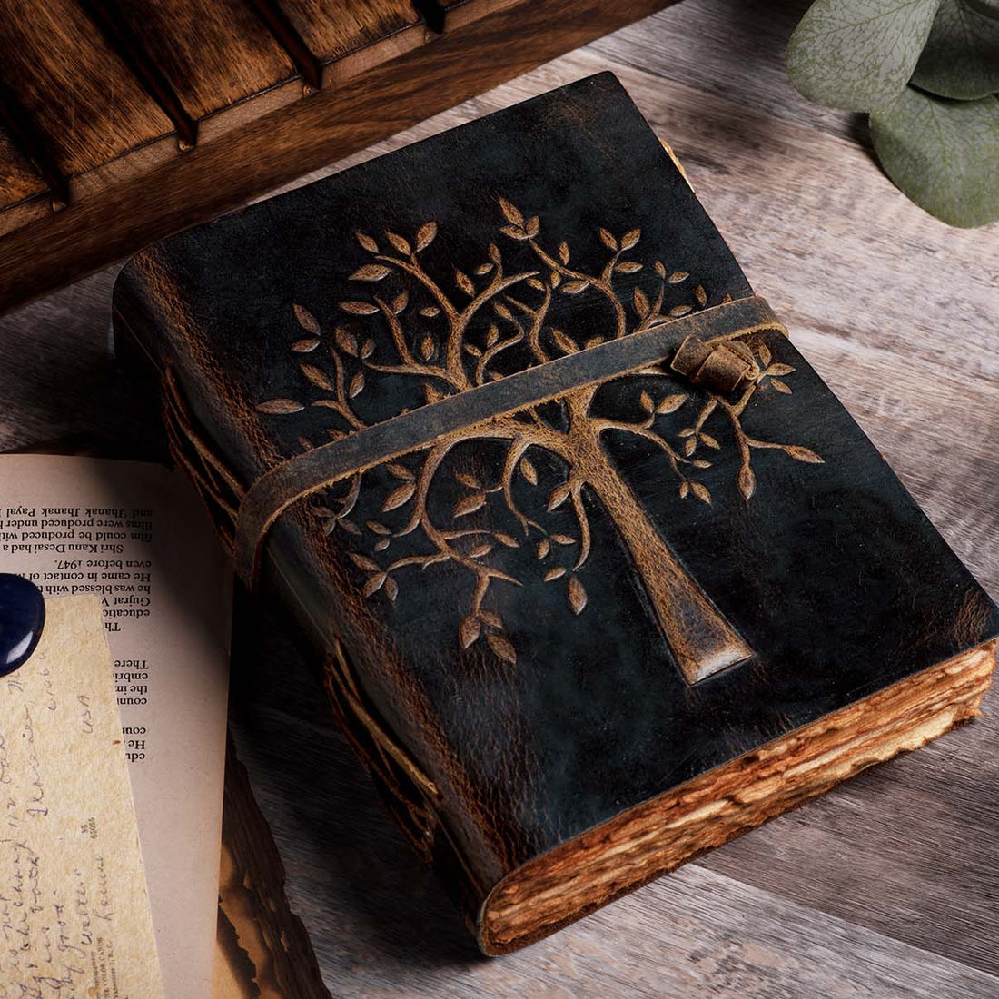 TREE OF LIFE JOURNAL - VINTAGE LEATHER JOURNAL