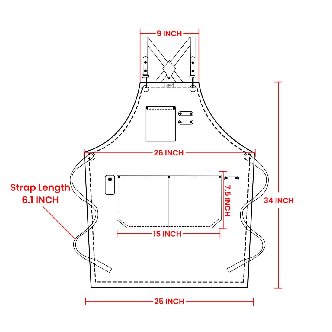 Chef Aprons for Men Women with Large Pockets, Cotton Canvas Cross Back Adjustable Work Apron, Size M to XXL