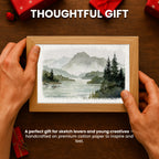 WHITE WATERCOLOR PAPER - 150 GSM THICK 50 SHEETS