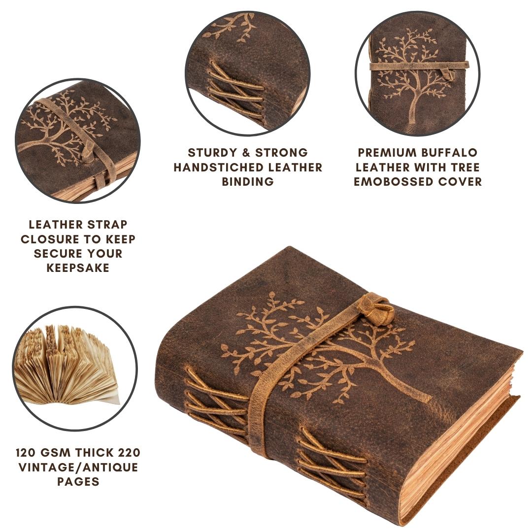 Leather Journal Tree of Life 