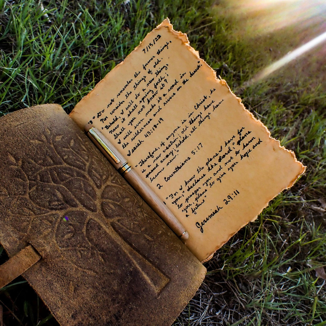 TREE OF LIFE JOURNAL - VINTAGE LEATHER JOURNAL