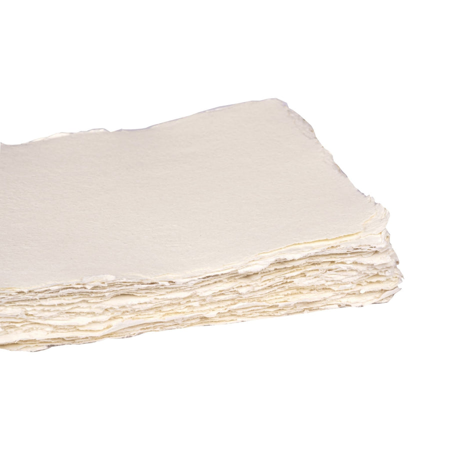 White Color Watercolor Paper Textured - Leather Village
