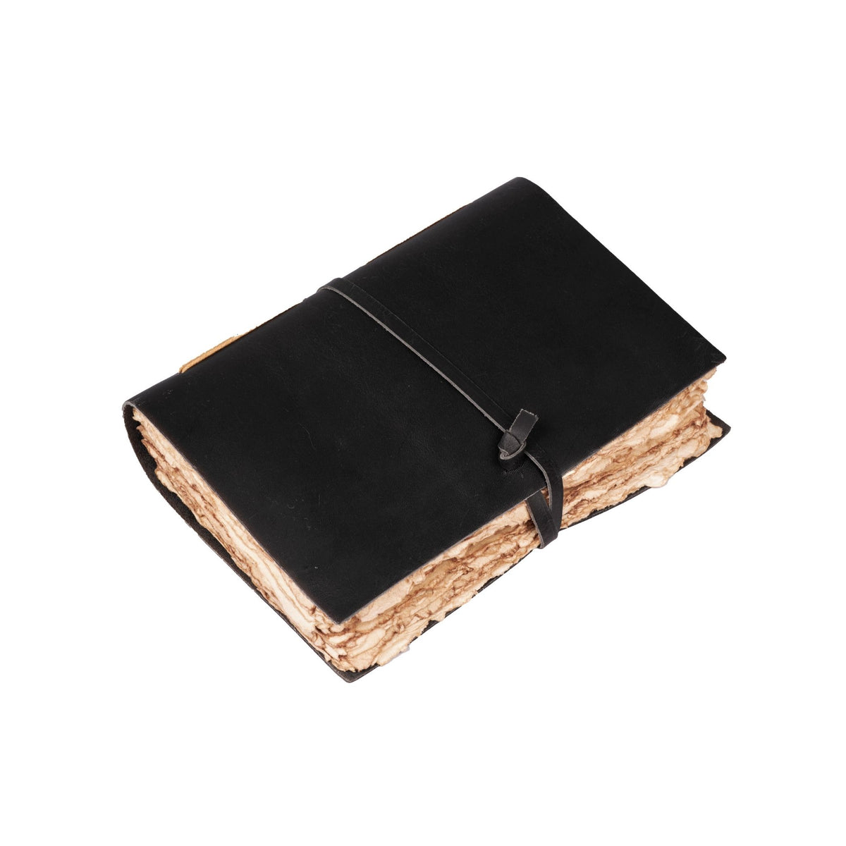 Leather Village black colour handmade leather journal 