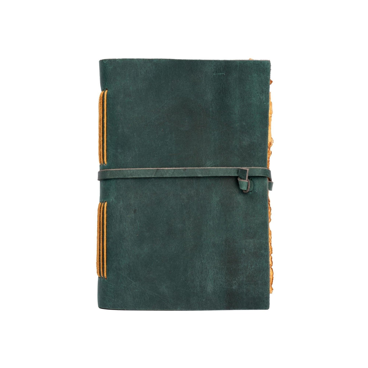 Leather Village turquoise colour handmade leather journal 